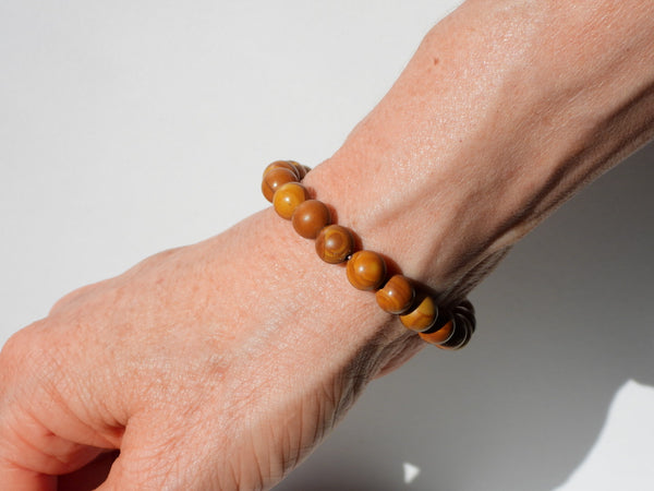 Woodgrain Jasper elastic bracelet