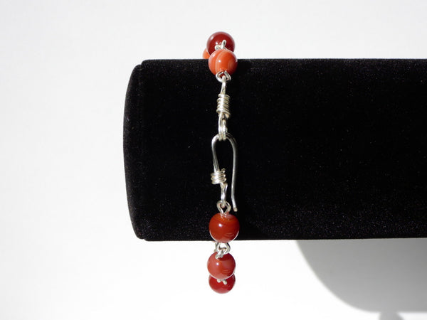 Carnelian link bracelet