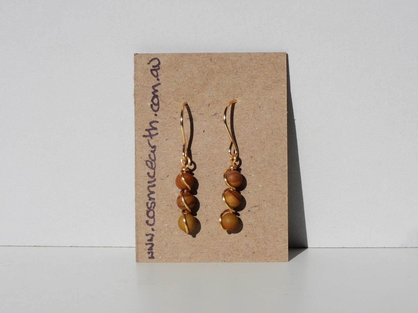 Woodgrain Jasper earrings