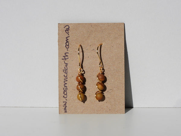 Woodgrain Jasper earrings