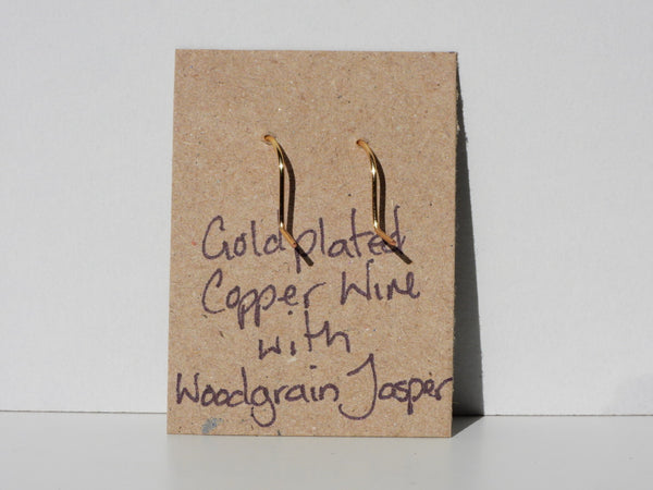 Woodgrain Jasper earrings