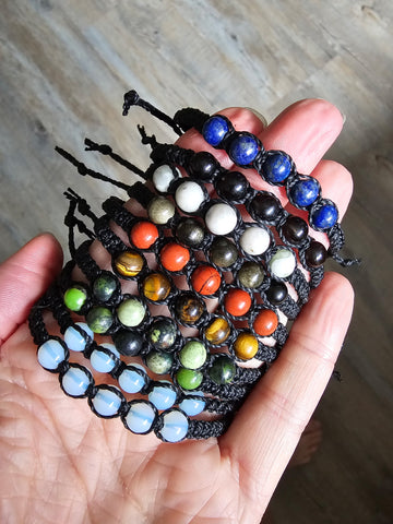 Macrame Crystal Bracelets
