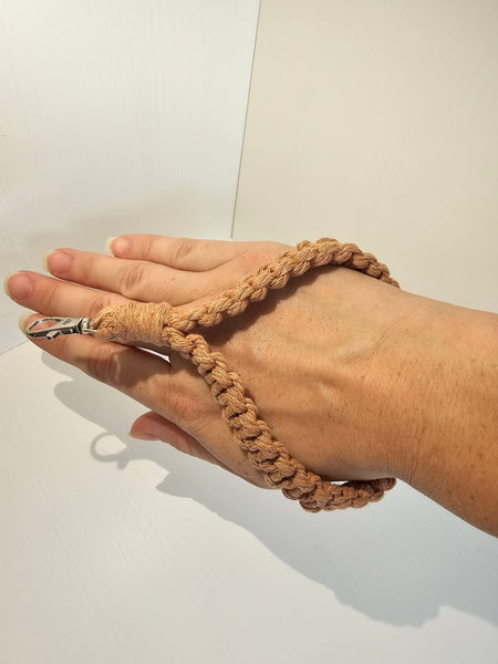 Macrame wristlet
