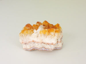Beautiful Citrine cluster with inclusions. Front view