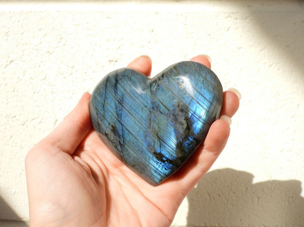 Labradorite heart #2