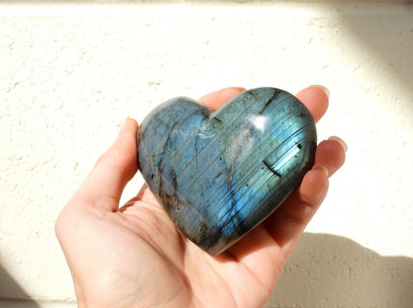 Labradorite heart #2