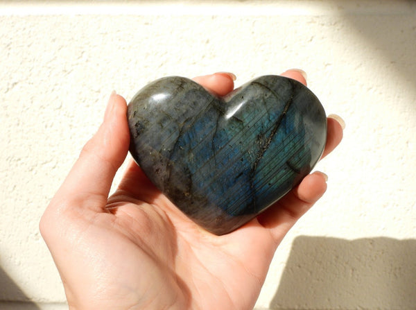 Labradorite heart #2