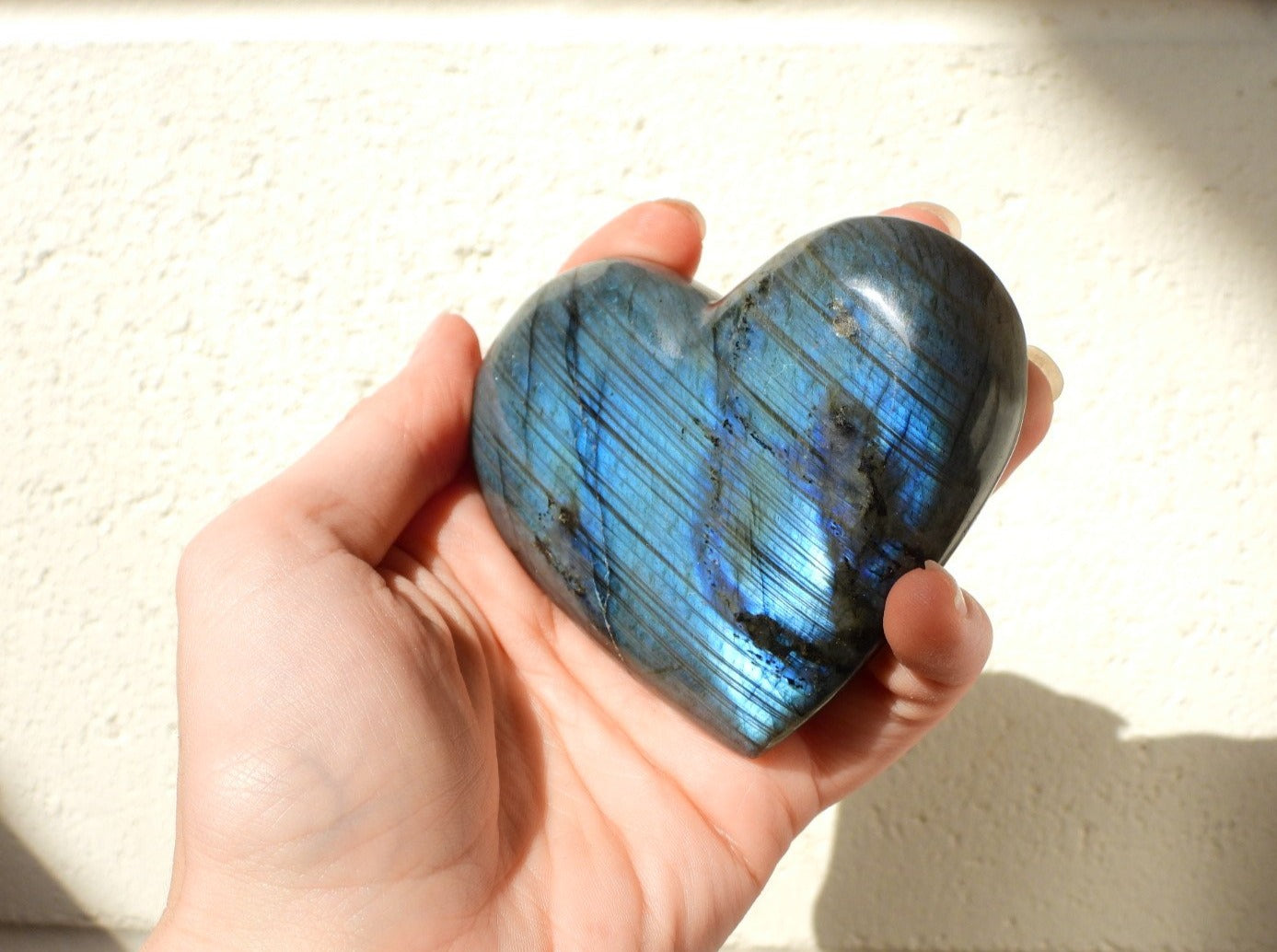 Labradorite heart #2