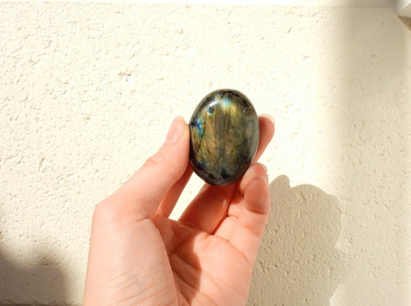 Small Labradorite palm stone #1