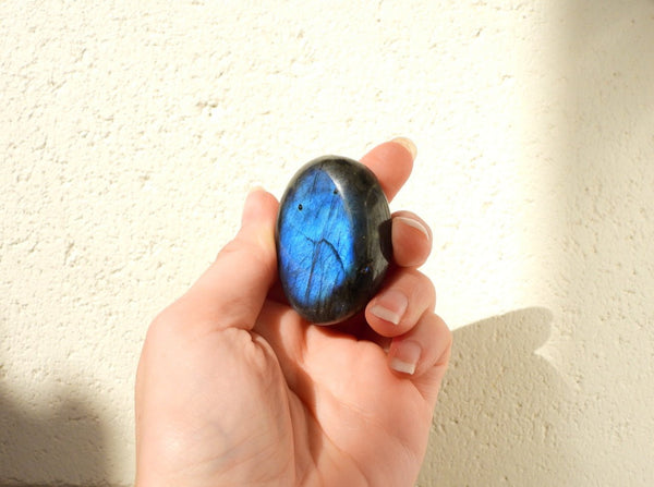 Small Labradorite palm stone #1