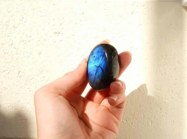 Small Labradorite palm stone #1