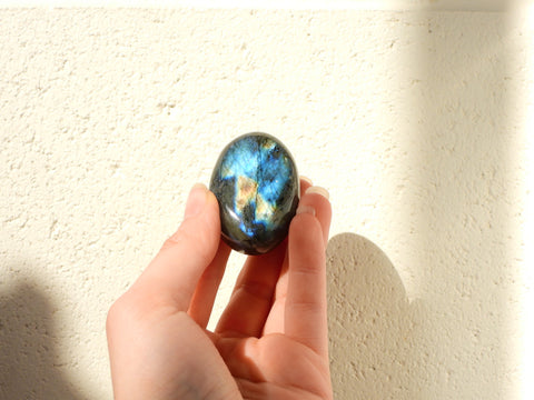 Small Labradorite palm stone #3