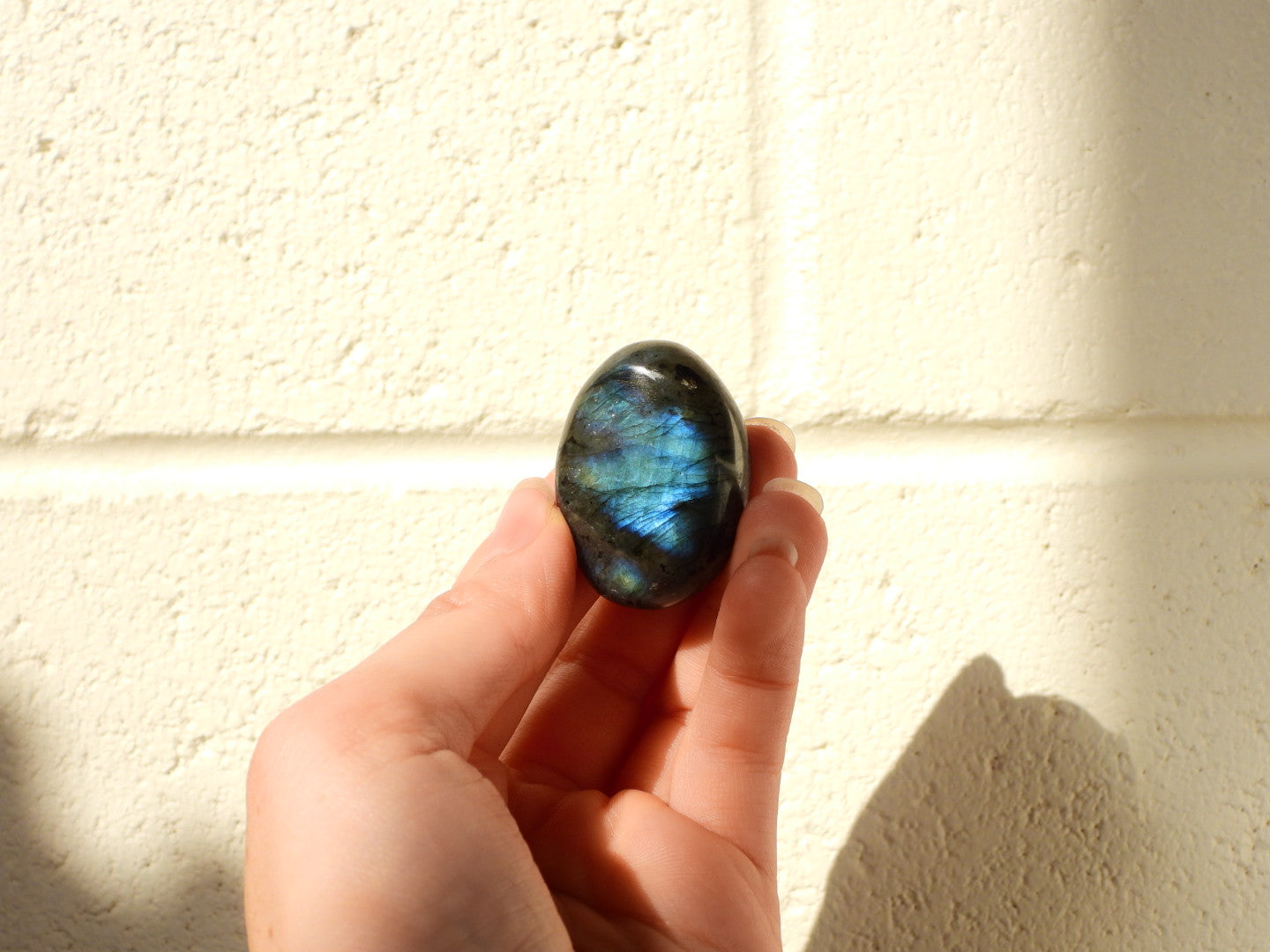 Small Labradorite palm stone #6