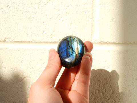 Small Labradorite palm stone #7