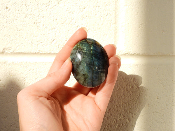 Small Labradorite palm stone #8