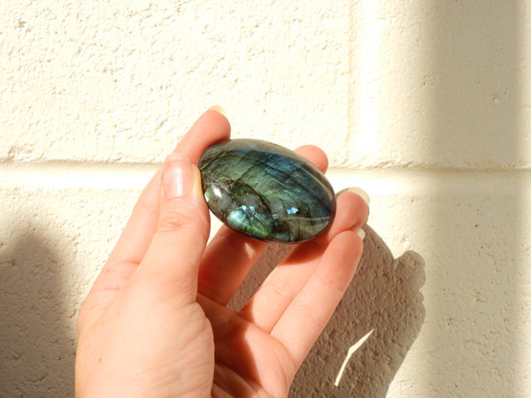 Small Labradorite palm stone #8