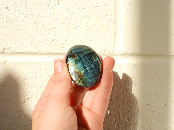 Small Labradorite palm stone #8