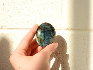 Small Labradorite palm stone #8