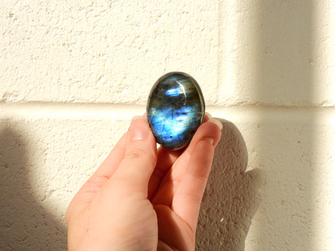 Small Labradorite palm stone #9