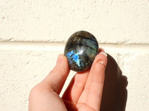 Small Labradorite palm stone #15