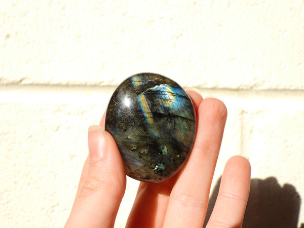 Small Labradorite palm stone #15