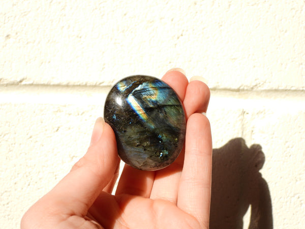 Small Labradorite palm stone #15