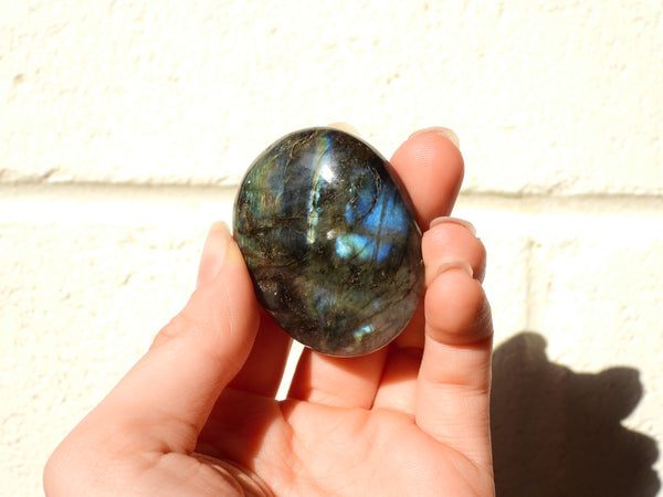 Small Labradorite palm stone #15