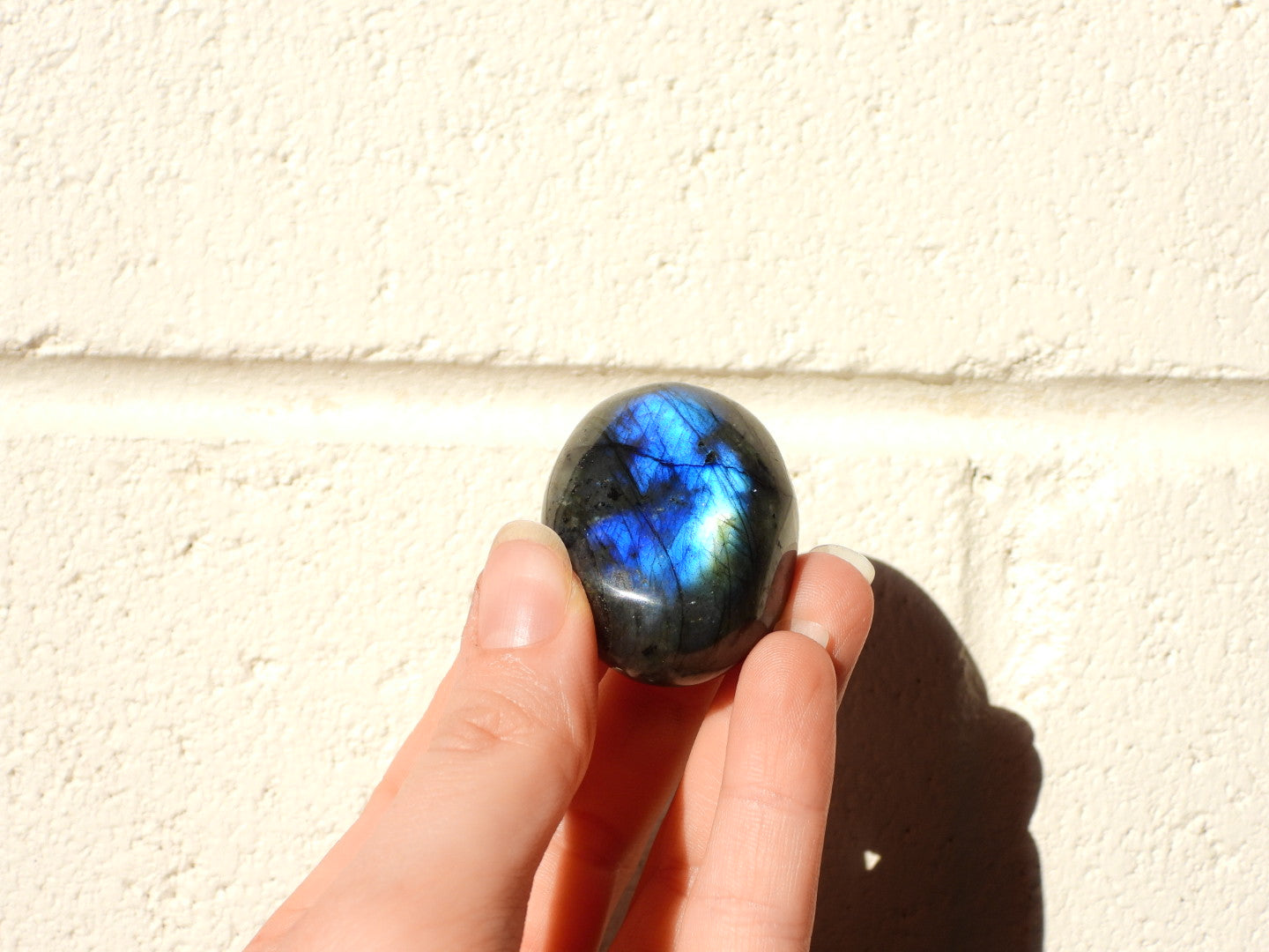 Small Labradorite palm stone #17