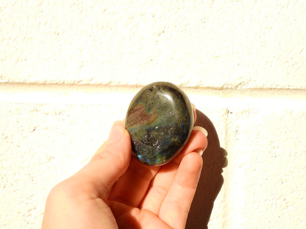 Small Labradorite palm stone #18