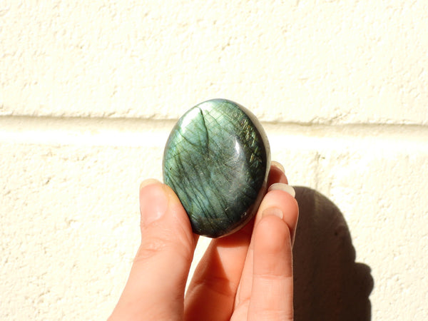 Small Labradorite palm stone #18