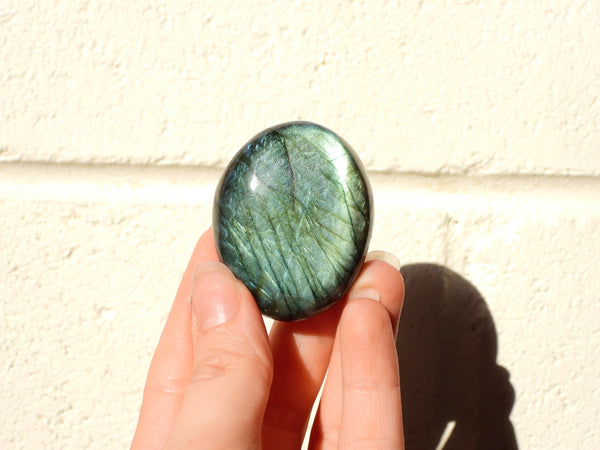 Small Labradorite palm stone #18
