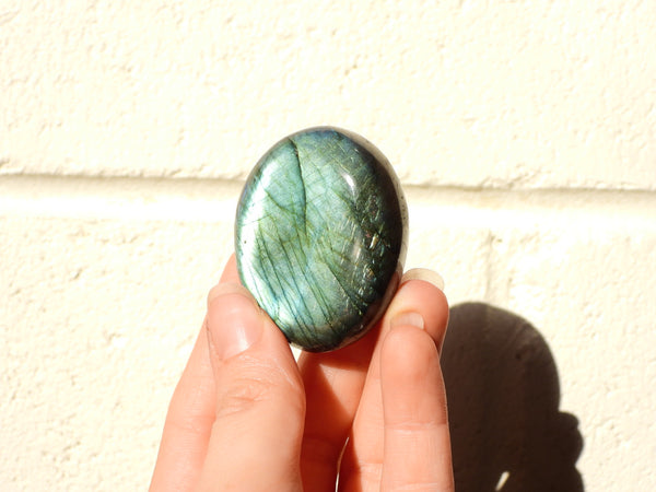 Small Labradorite palm stone #18