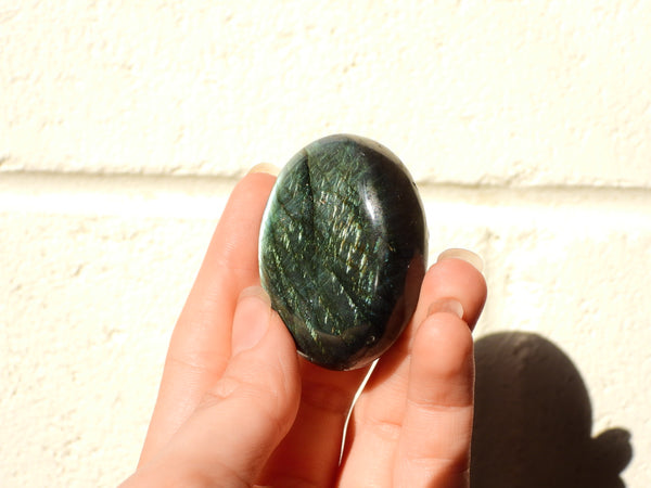 Small Labradorite palm stone #18