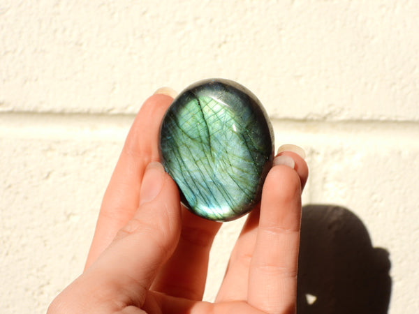 Small Labradorite palm stone #18