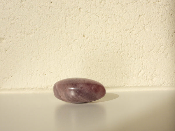 Purple Rose Quartz palm stone