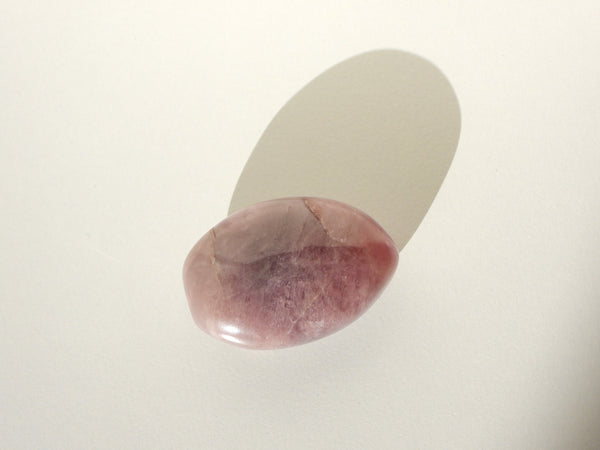 Purple Rose Quartz palm stone