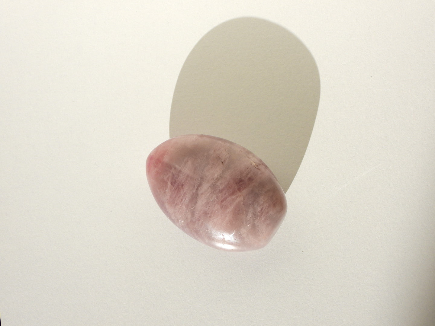 Purple Rose Quartz palm stone