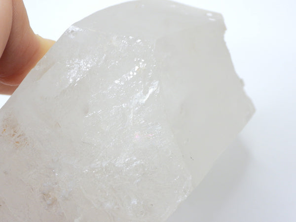 Himalayan Clear Quartz natural point in someone's hand