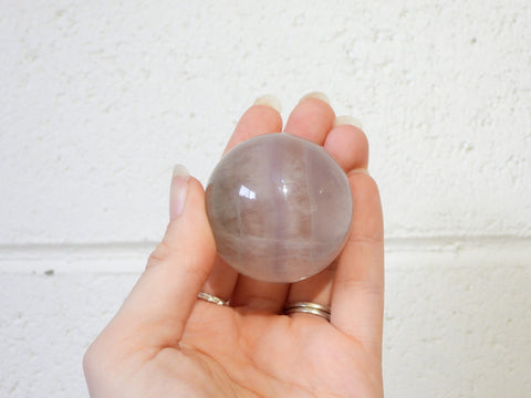Lavender Fluorite sphere
