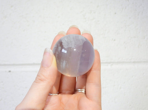 Lavender Fluorite sphere
