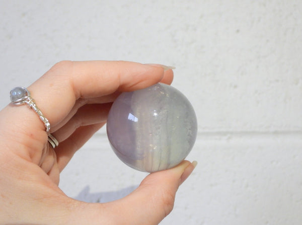Lavender Fluorite sphere