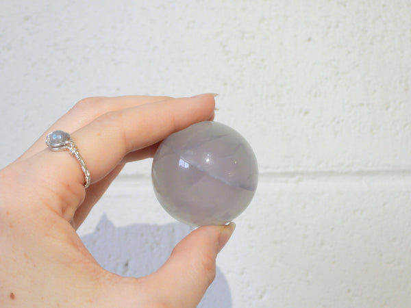 Lavender Fluorite sphere