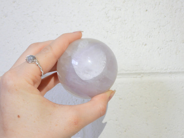 Lavender Fluorite sphere