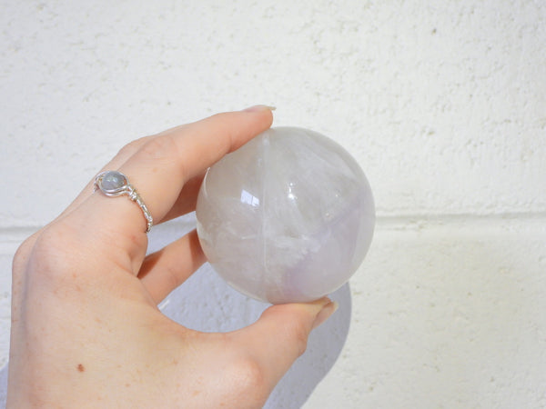 Lavender Fluorite sphere