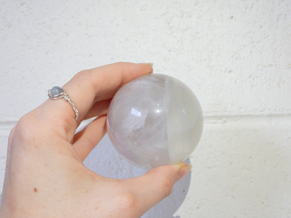 Lavender Fluorite sphere