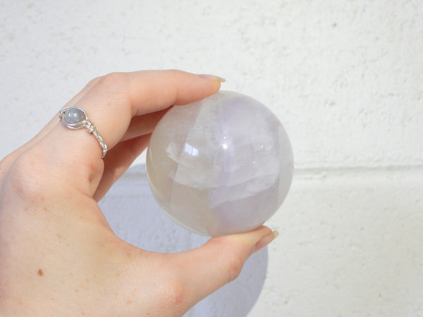 Lavender Fluorite sphere
