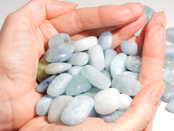 Aquamarine tumbles