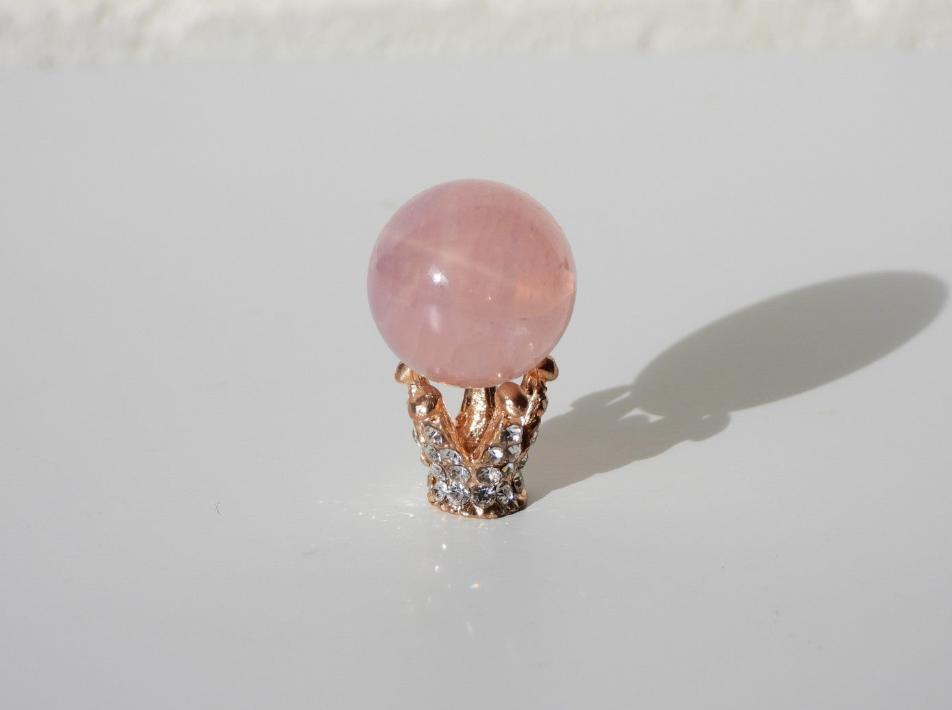 Lavender Rose Quartz mini sphere