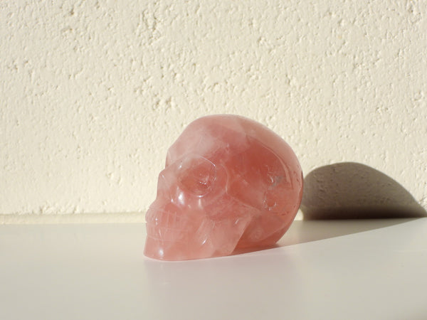 Star Rose Quartz skull