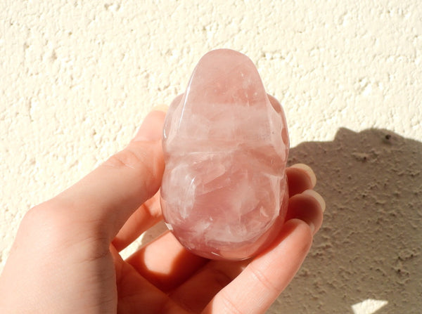 Star Rose Quartz skull